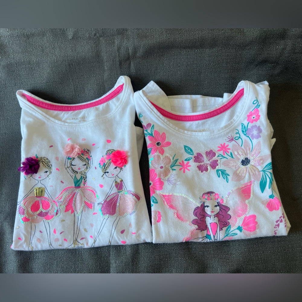Cynthia Rowley Girl size M (7/8) set of 2 t-shirts